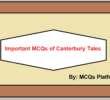 MCQs of Canterbury Tales