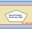 Federal Excise Act Quiz