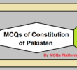 MCQs of Constitution