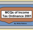 MCQs of Income Tax