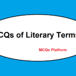 MCQs of Literary Terms