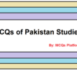 MCQs of Pakistan Studies