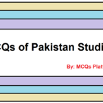MCQs of Pakistan Studies
