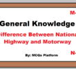 Difference Between National Highway and Motorway