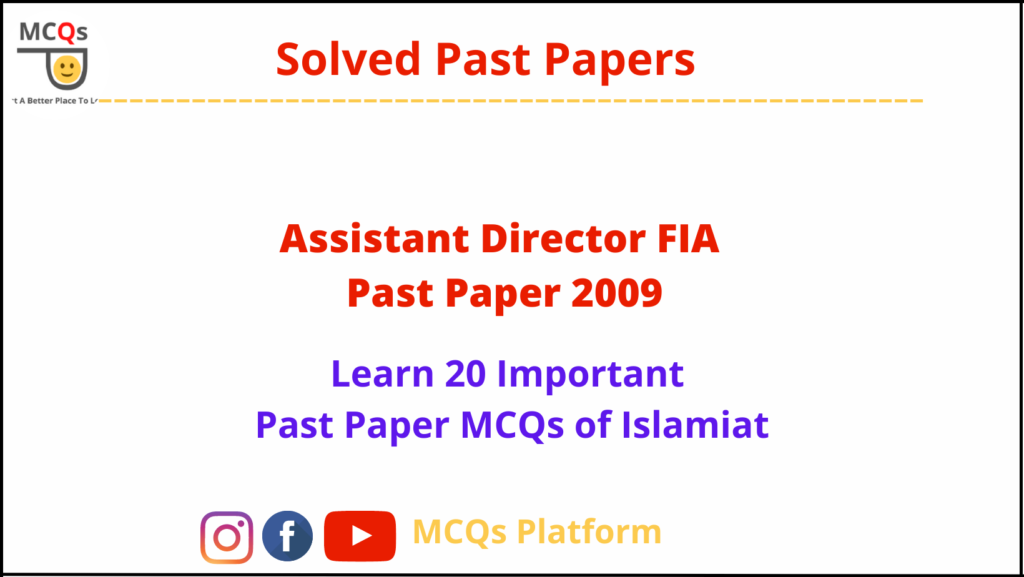 ad fia past paper 2009