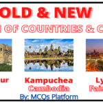 MCQs of Old Names of Countries and Cities