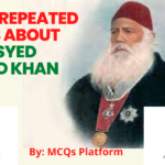 Important MCQs about Sir Syed Ahmed Khan