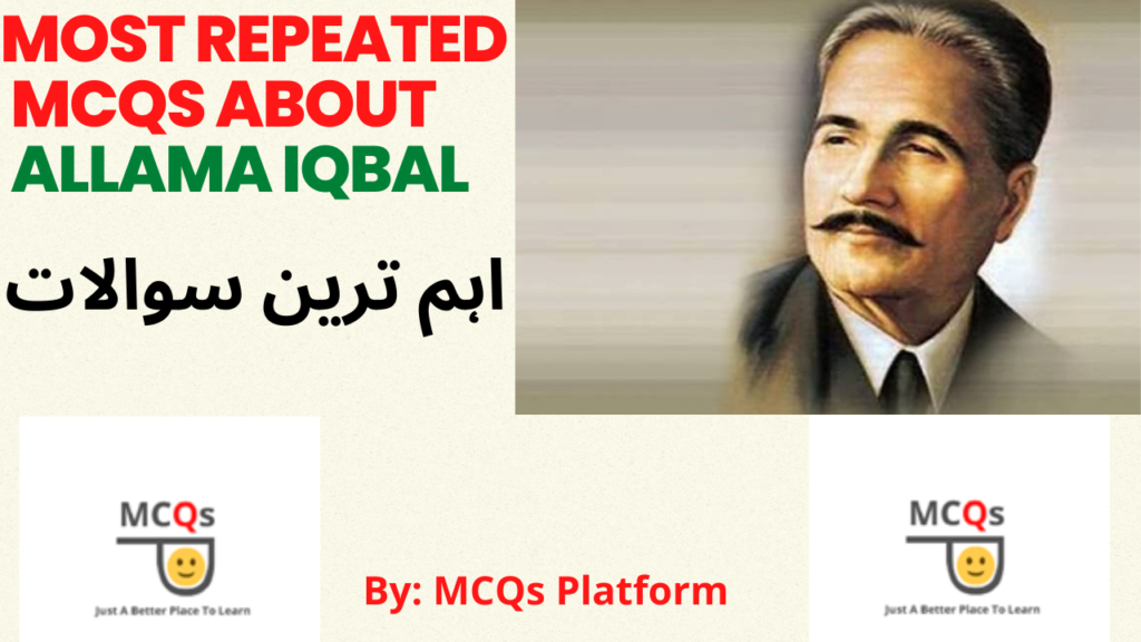 most repeated mcqs about allama iqbal