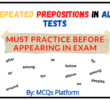 Repeated Prepositions in All Tests