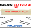 MCQs about FIFA World Cup 2022