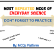 Repeated MCQs of Everyday Science