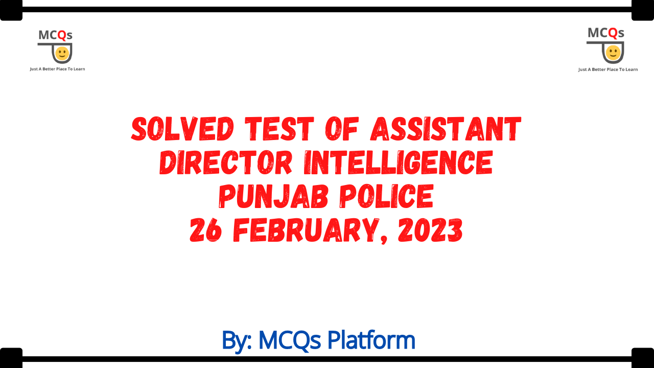 test of assistant director intelligence