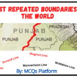 Most Repeated Boundaries in the World