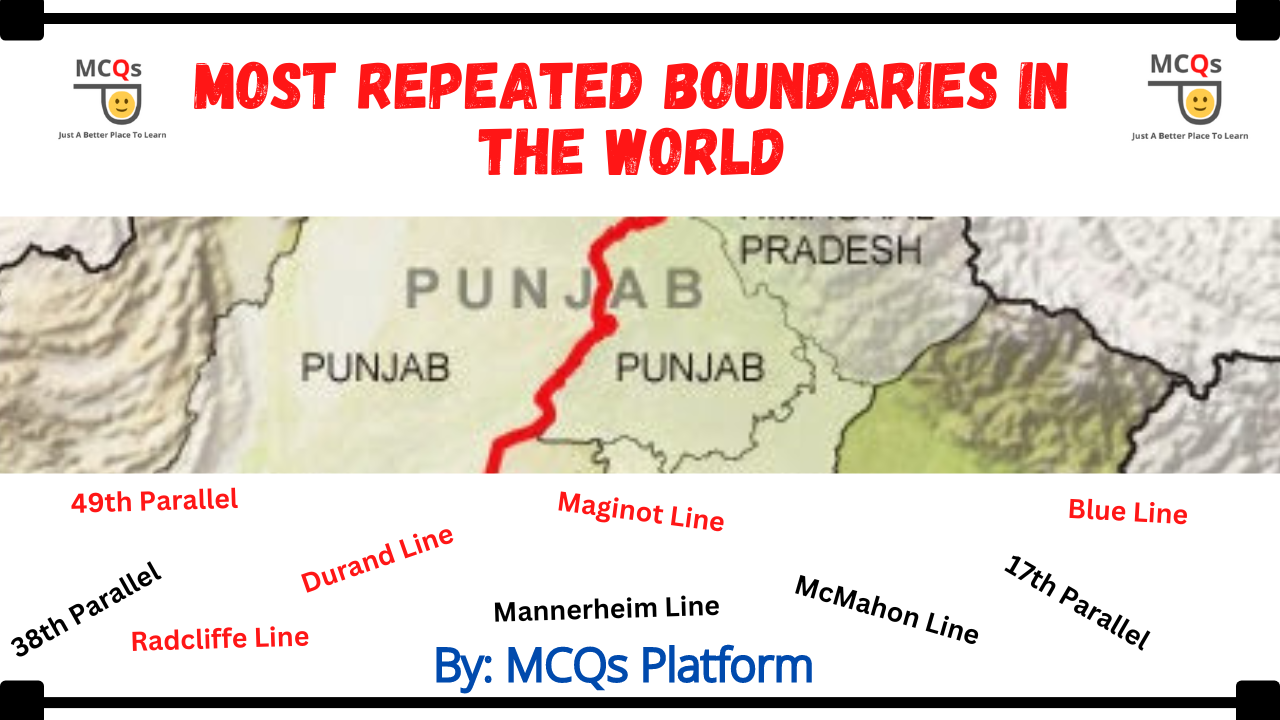 most repeated boundaries in the world