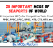 MCQs of Important Seaports of World