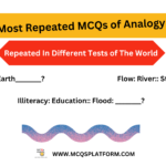 MCQs of Repeated Analogies