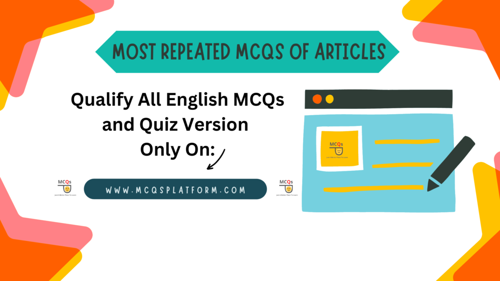 most repeated mcqs of articles