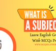 What is a Subject in English Grammar?