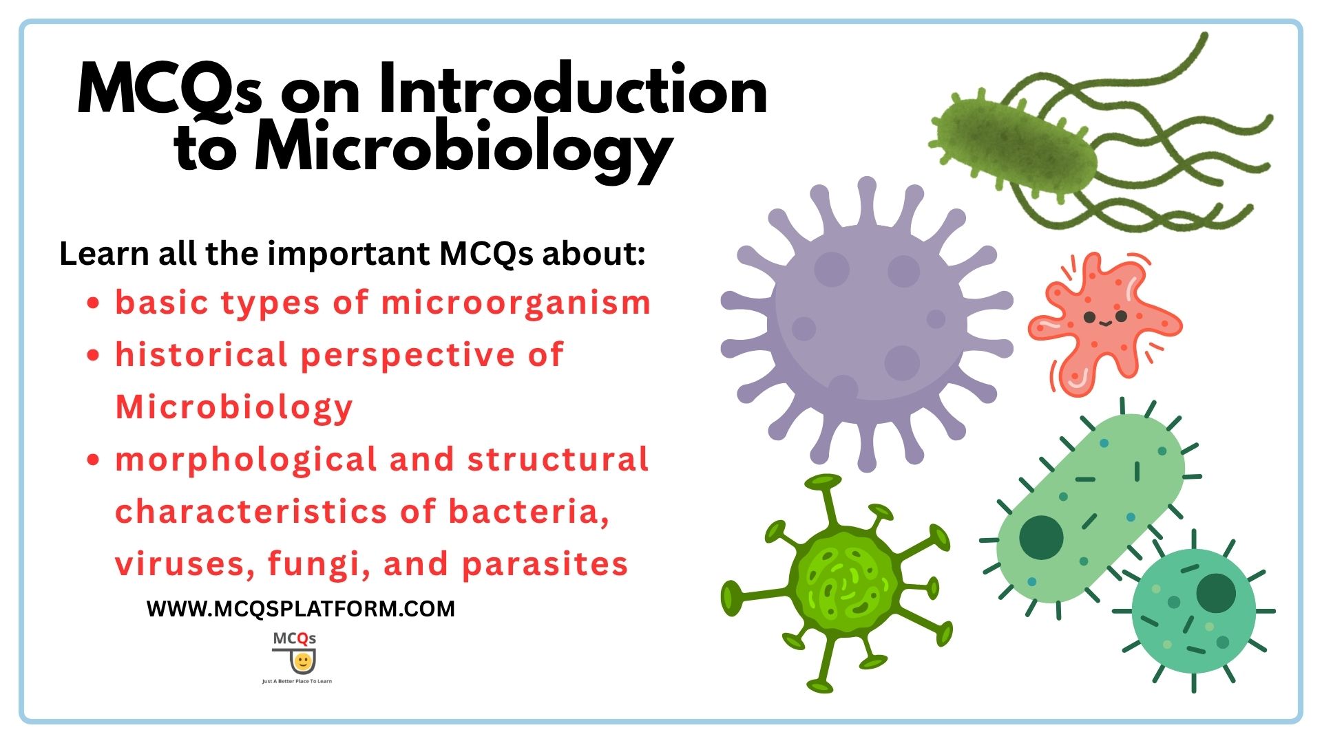 mcqs on introduction to microbiology